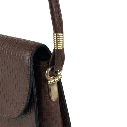 CELINE Triomphe Small Shoulder bag Brown Vintage mgieg8