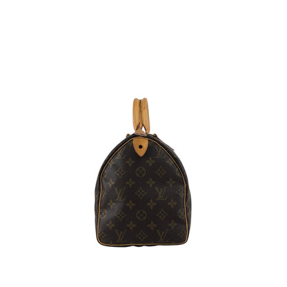 LOUIS VUITTON Monogram Handbag Boston bag Brown Vintage s2cksy