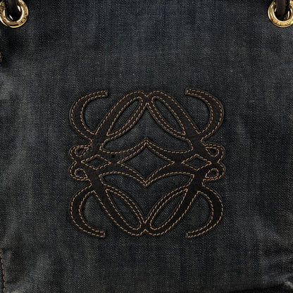 LOEWE Anagram Shoulder bag Indigo Vintage n8xae3