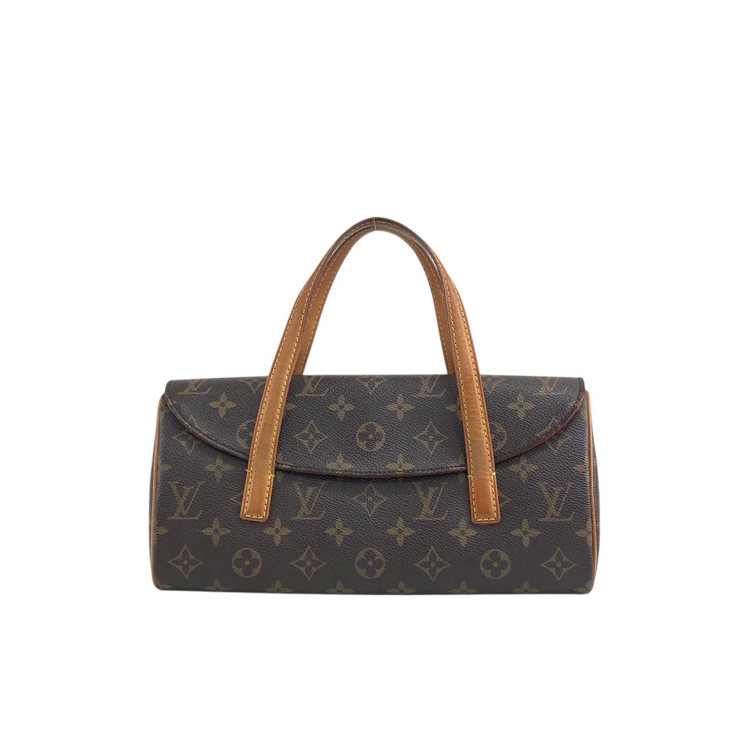 LOUIS VUITTON Monogram Handbag Brown Vintage kjp7uf