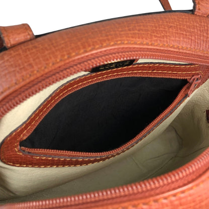 LOEWE Logo Embossed Shoulder bag Brown Vintage hhdfi4