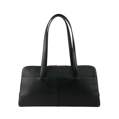 BURBERRY Logo Totebag Black Vintage y6x2fb