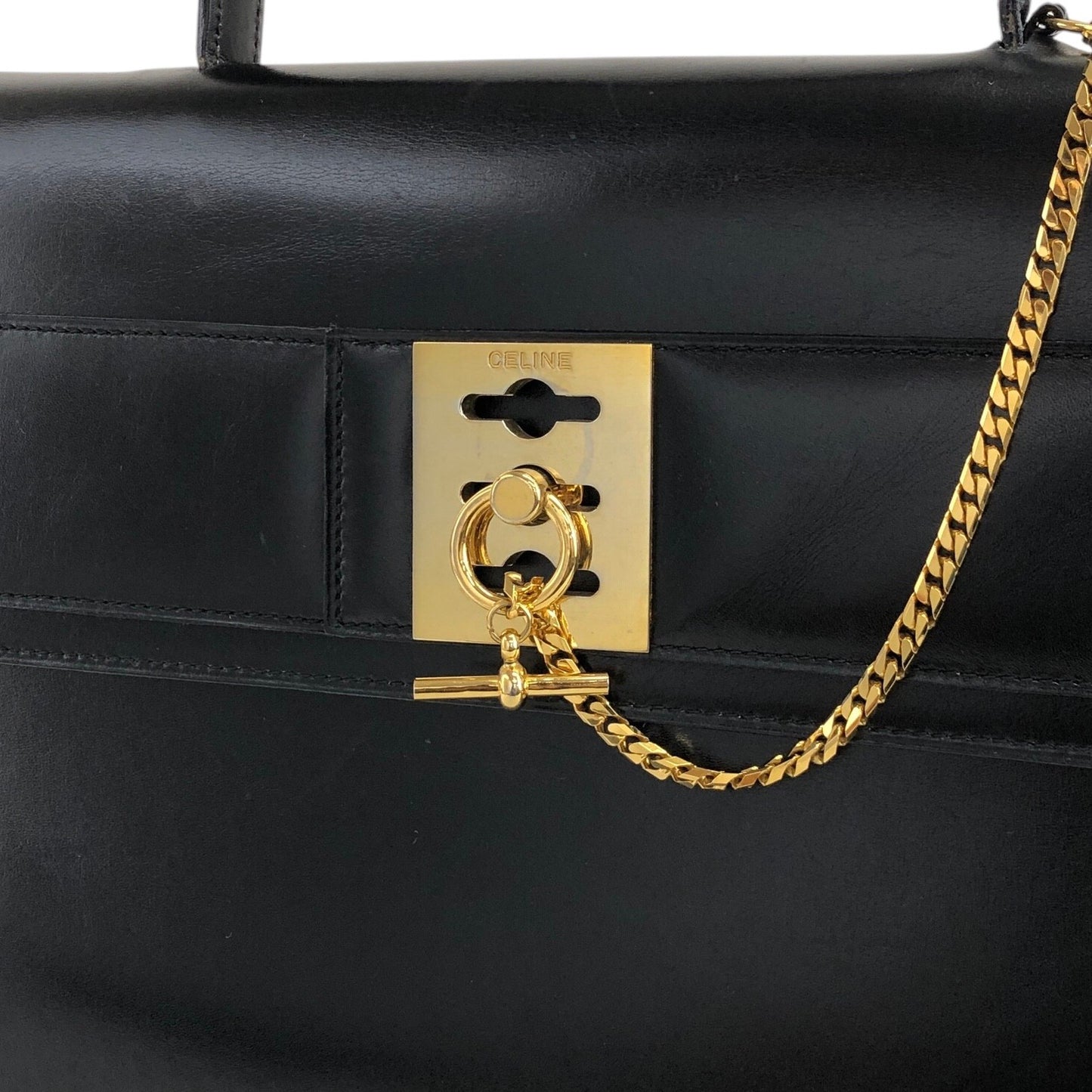 CELINE Toggle Clasp Black Vintage dwsf2b