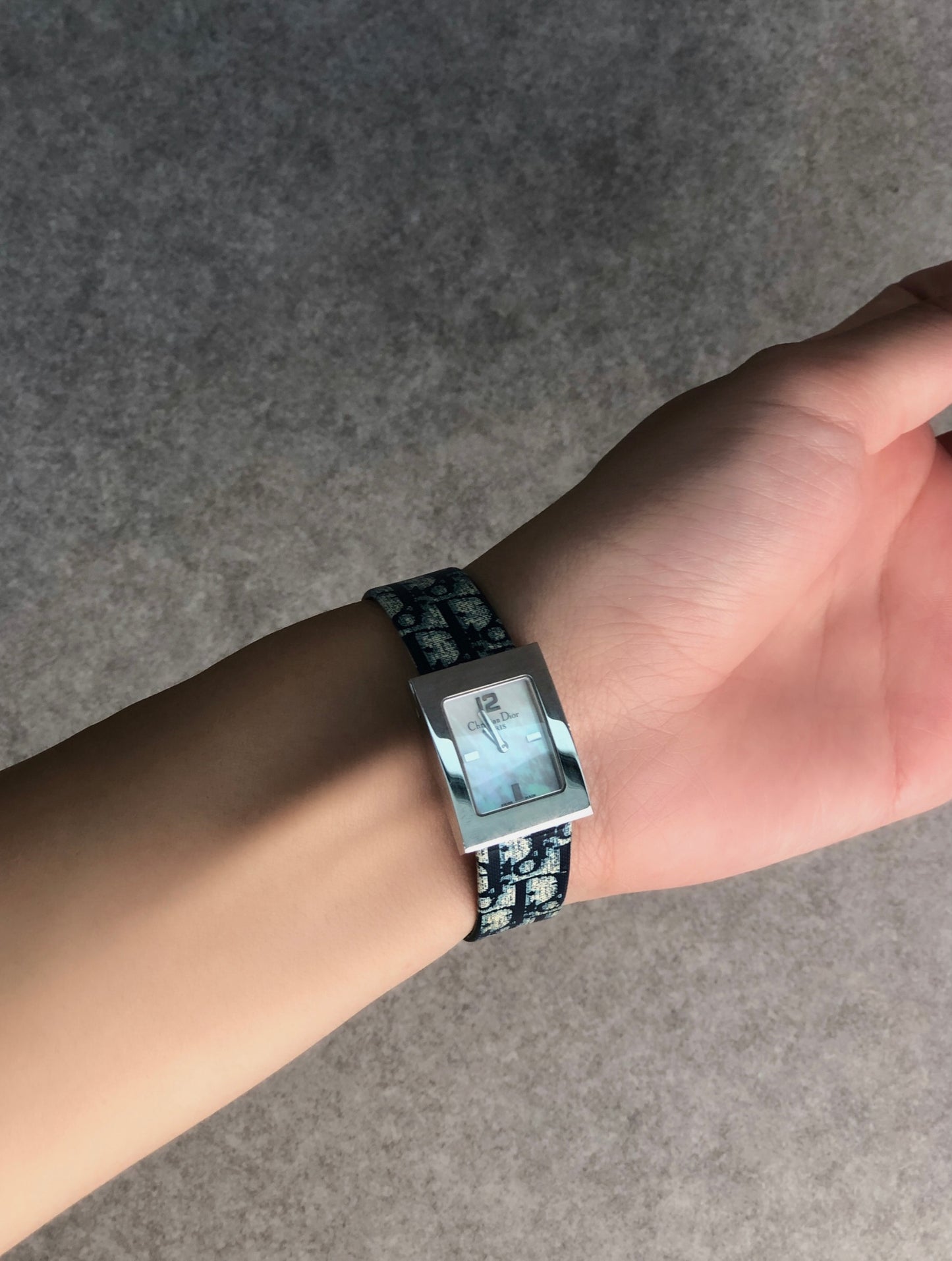 Christian Dior Trotter Quartz Watch Blue D78-109 Vintage j83yk7