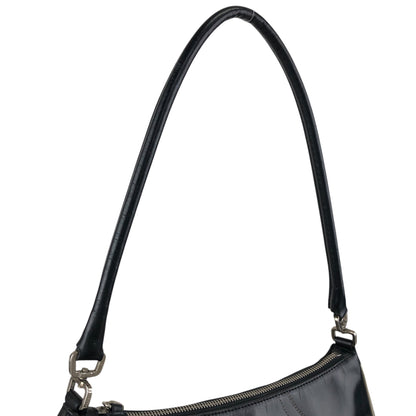 PRADA Stitch Shoulder bag Hobobag Black Vintage tfesrt