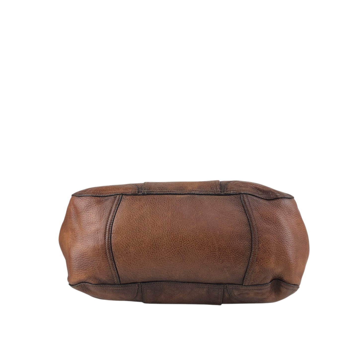 PRADA Logo Shoulder bag Brown Vintage viv5ss