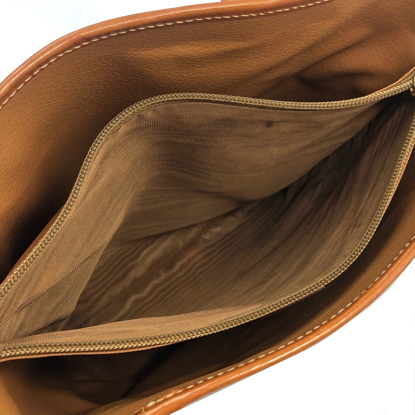 CELINE Macadam Blason Handbag Shoulder bag Brown Vintage uwfpsv