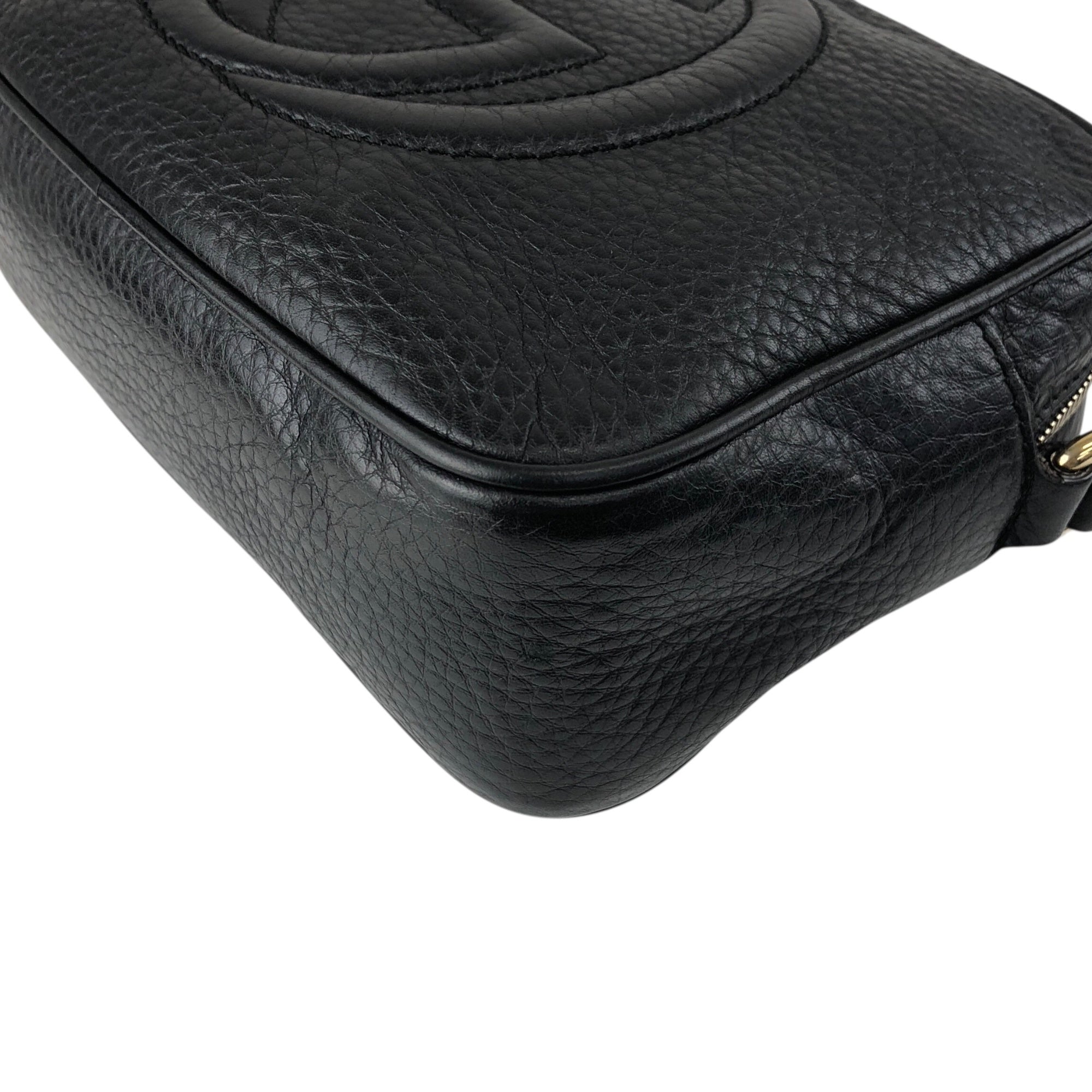 GUCCI Interlocking Tassel Crossbody Shoulder bag Black Vintage
