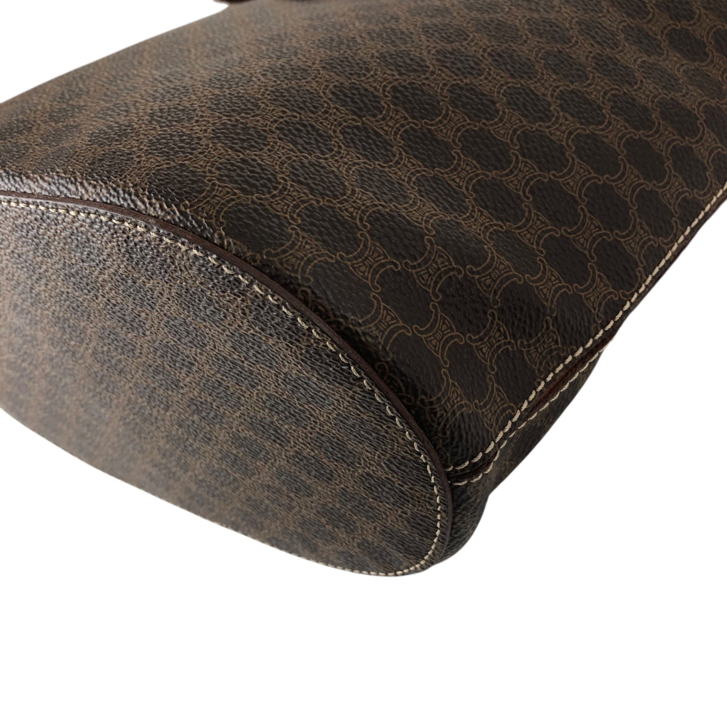 CELINE Macadam Blason Totebag Brown Vintage krmf4c