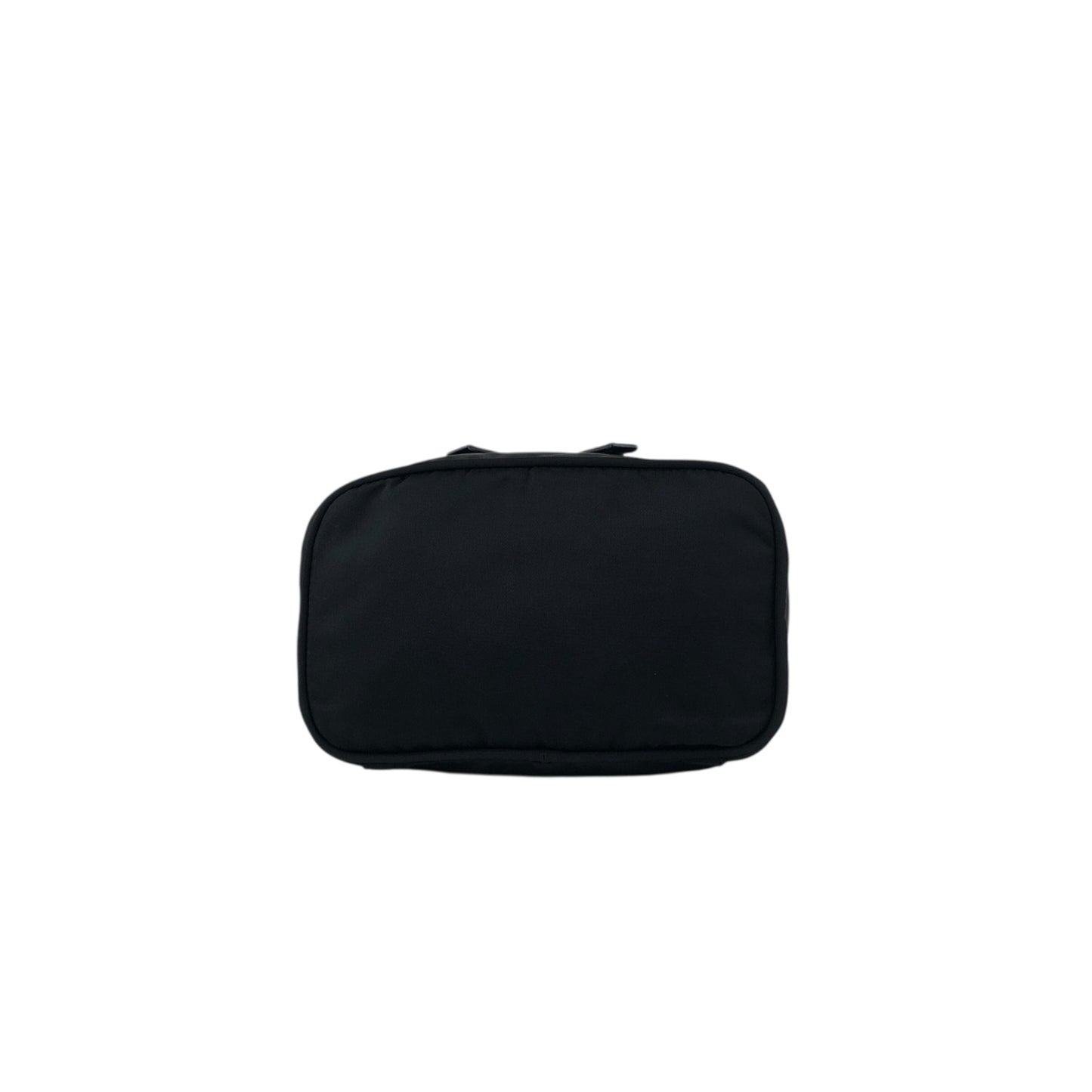PRADA Tessuto Triangle Logo Drawstring Small Handbag Black Vintage erv6gi