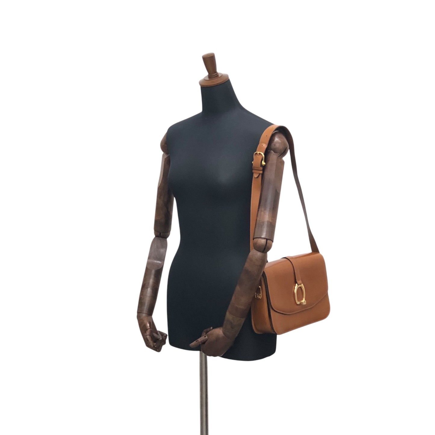 CELINE Triomphe Shoulder bag Camel Vintage jujrbn