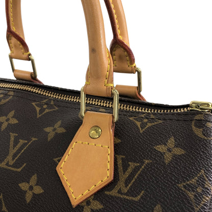 LOUIS VUITTON Monogram Handbag Brown Vintage vbsmgd