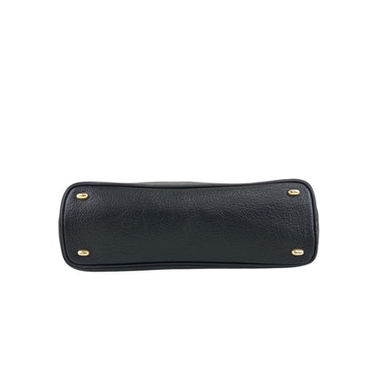CELINE Toggle Clasp Shoulder bag Totebag Black Vintage hvdkxg