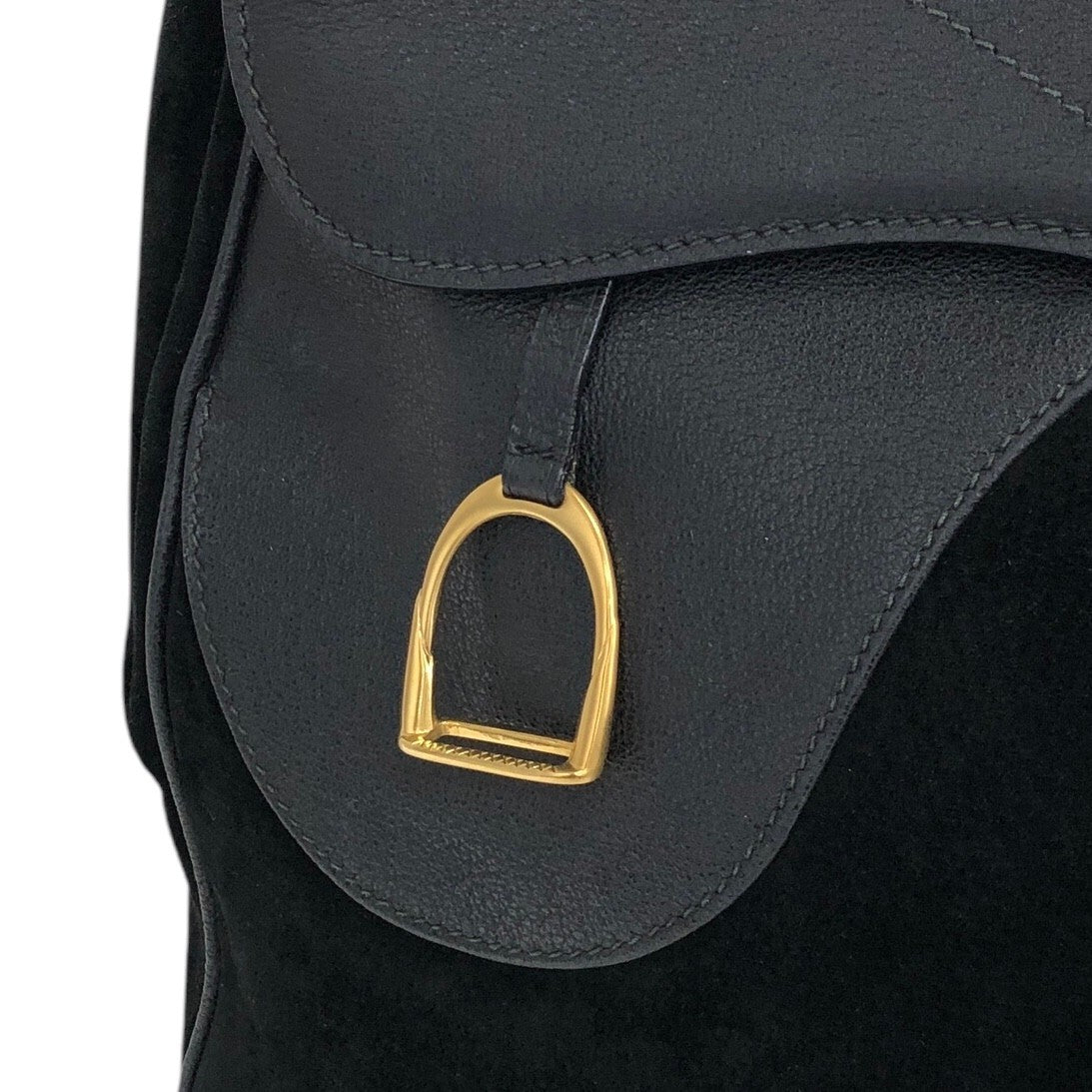 GUCCI Horse Bit Backpack Black Vintage h6pr8u