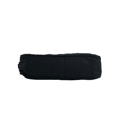 PRADA 三角形標誌前口袋小號波士頓包手提包黑色復古 k2g4ss