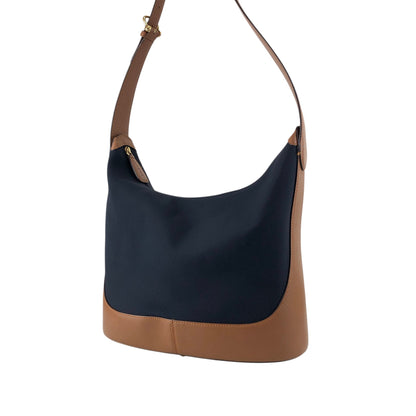 LOEWE Anagram Shoulder bag Navy×Brown Vintage 2ru4te