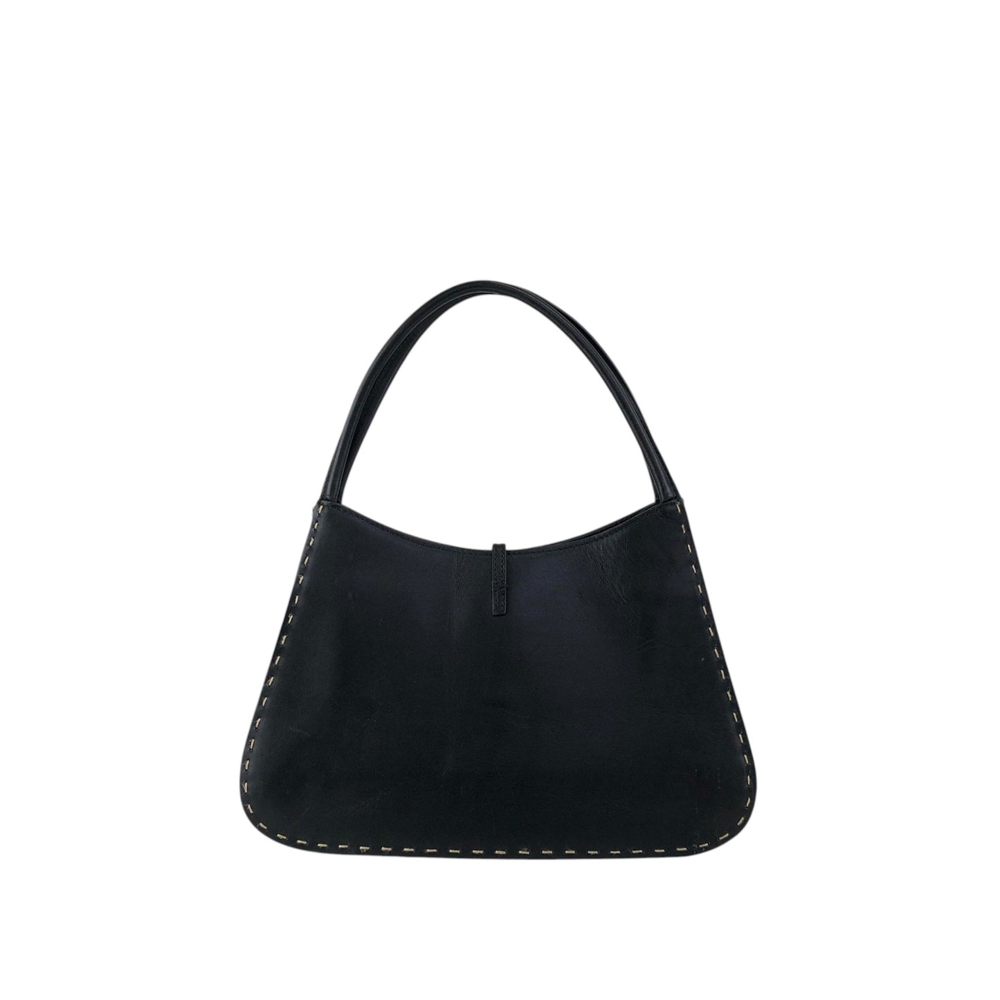 GUCCI Logo Shoulder bag Black Vintage 5yfah2