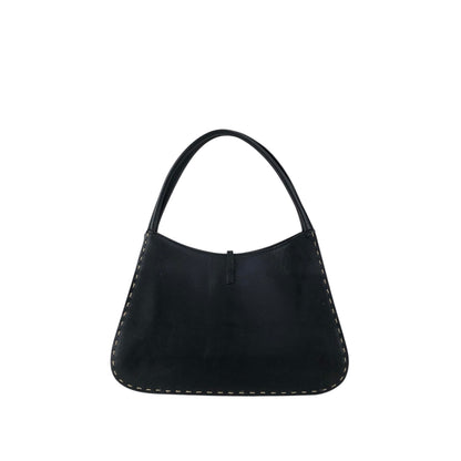 GUCCI Logo Shoulder bag Black Vintage 5yfah2
