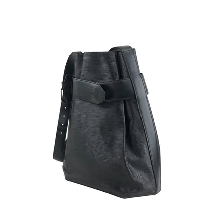 LOUIS VUITTON Epi Drawstring Shoulder bag Black Vintage v8epcv