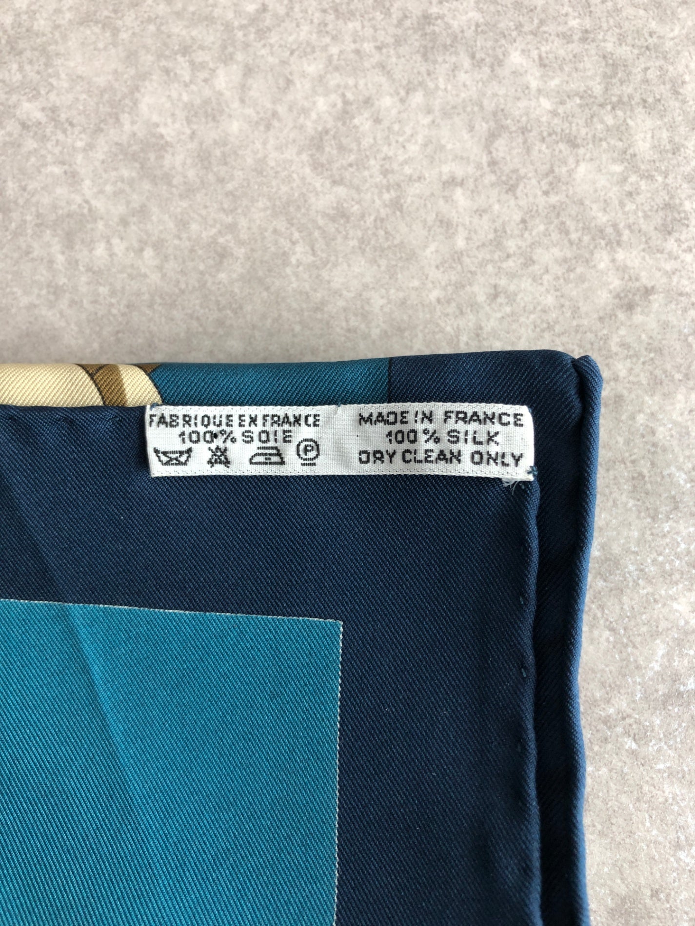 HERMES SILK Scarf Blue KOSMIMA Vintage ssprs2 – VintageShop solo