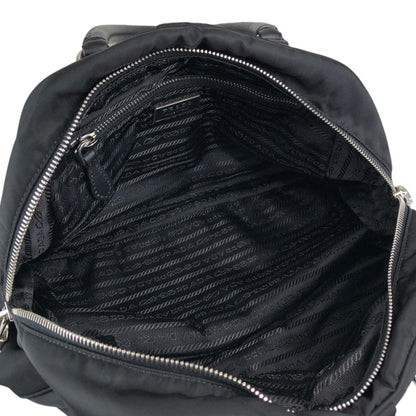 PRADA Logo Boston bag Handbag Black Vintage jipcs2