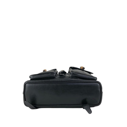 GUCCI Bamboo Backpack Black Vintage 4u5xy4