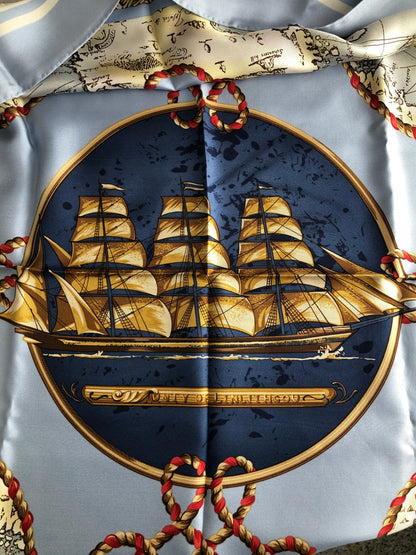 Christian Dior Scarf SkyBlue Vintage 7zebzu