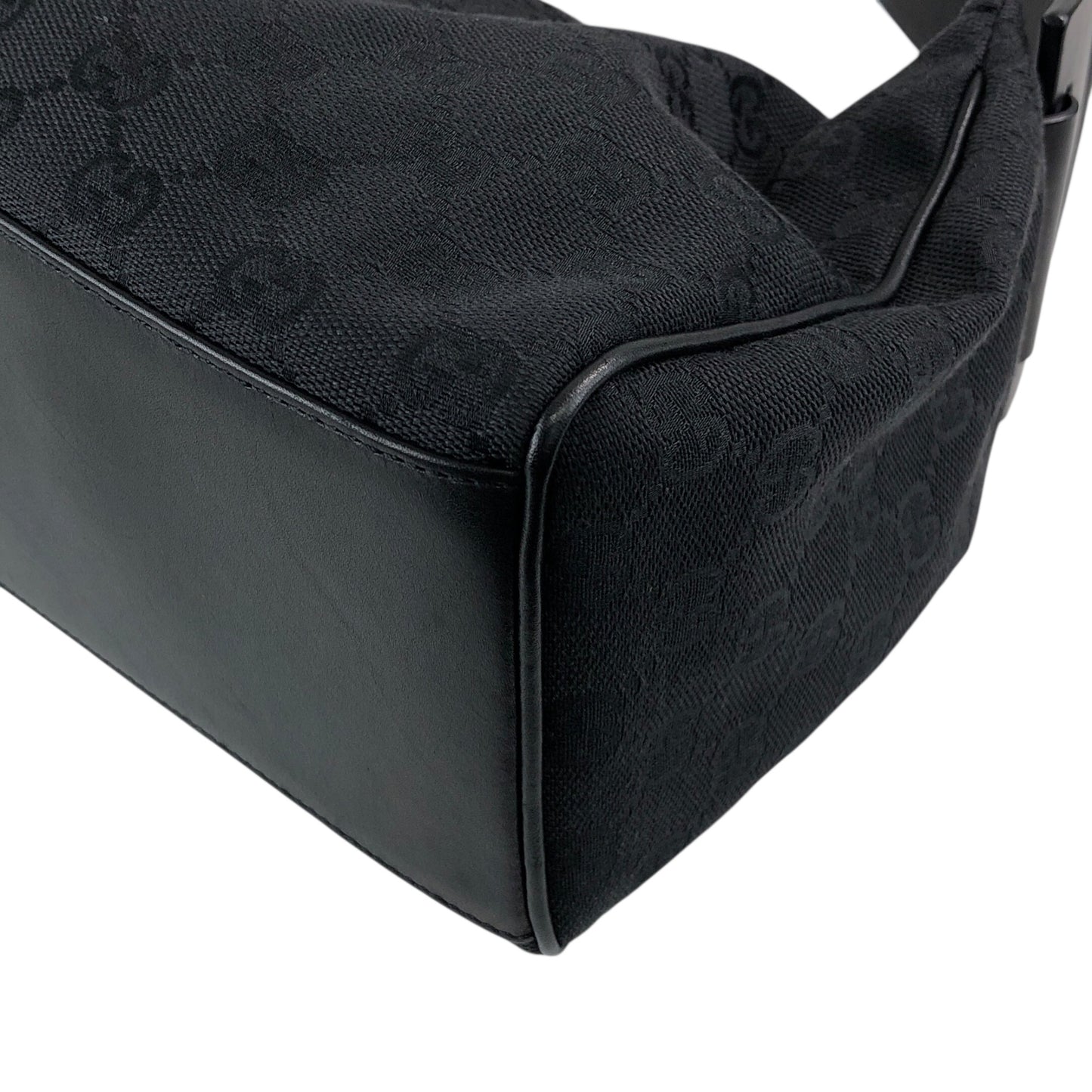 GUCCI GG Canvas Shoulder bag Black Vintage xi6jhz