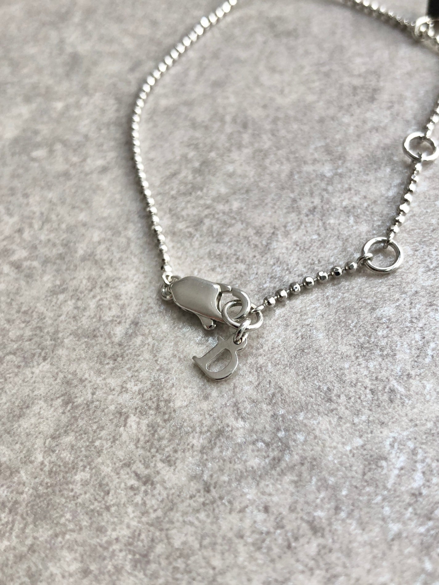 Christian Dior Logo Bracelet Silver Vintage 5ynpw5