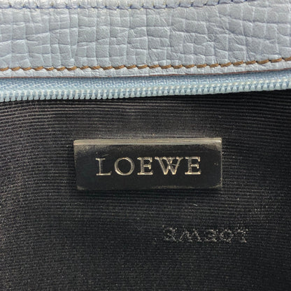 LOEWE Logo Handbag Shoulder bag Light Blue Vintage 2c5ari