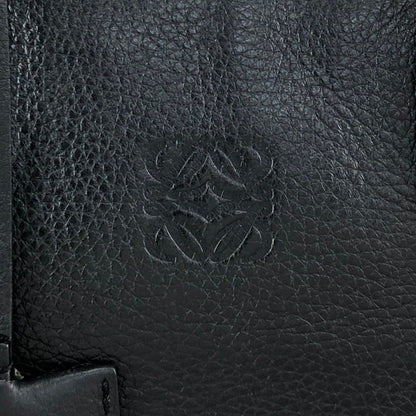 LOEWE Amazona28 Anagram Small Boston bag Handbag Black Vintage jti3x5