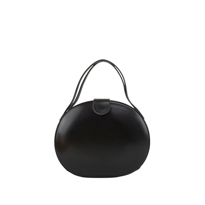 LOEWE Anagram Round Handbag Brown Vintage fxynr8