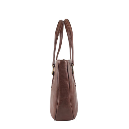 LOEWE Anagram Handbag Brown Vintage tewjne