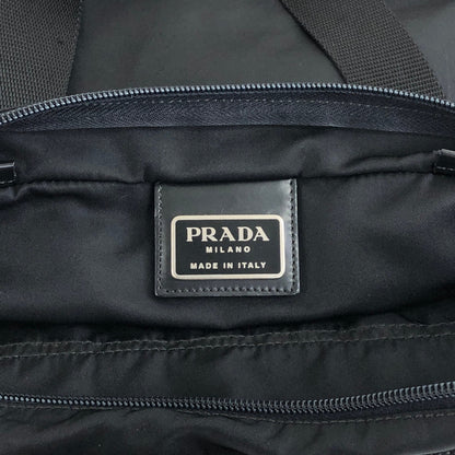 PRADA Triangle Logo Totebag Black Vintage mvmh5p