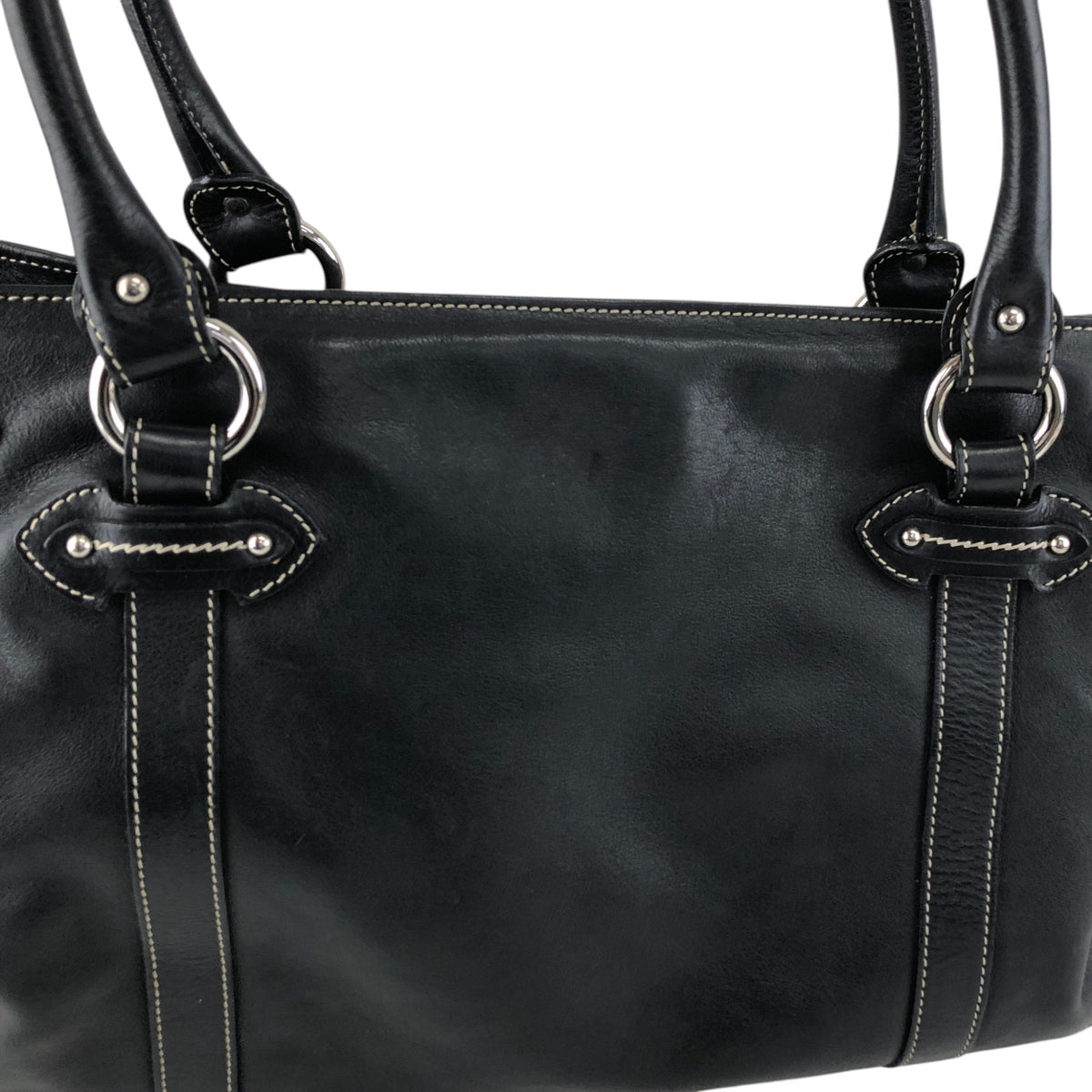 Christian Dior CD Logo Handbag Totebag Black Vintage js7hxe