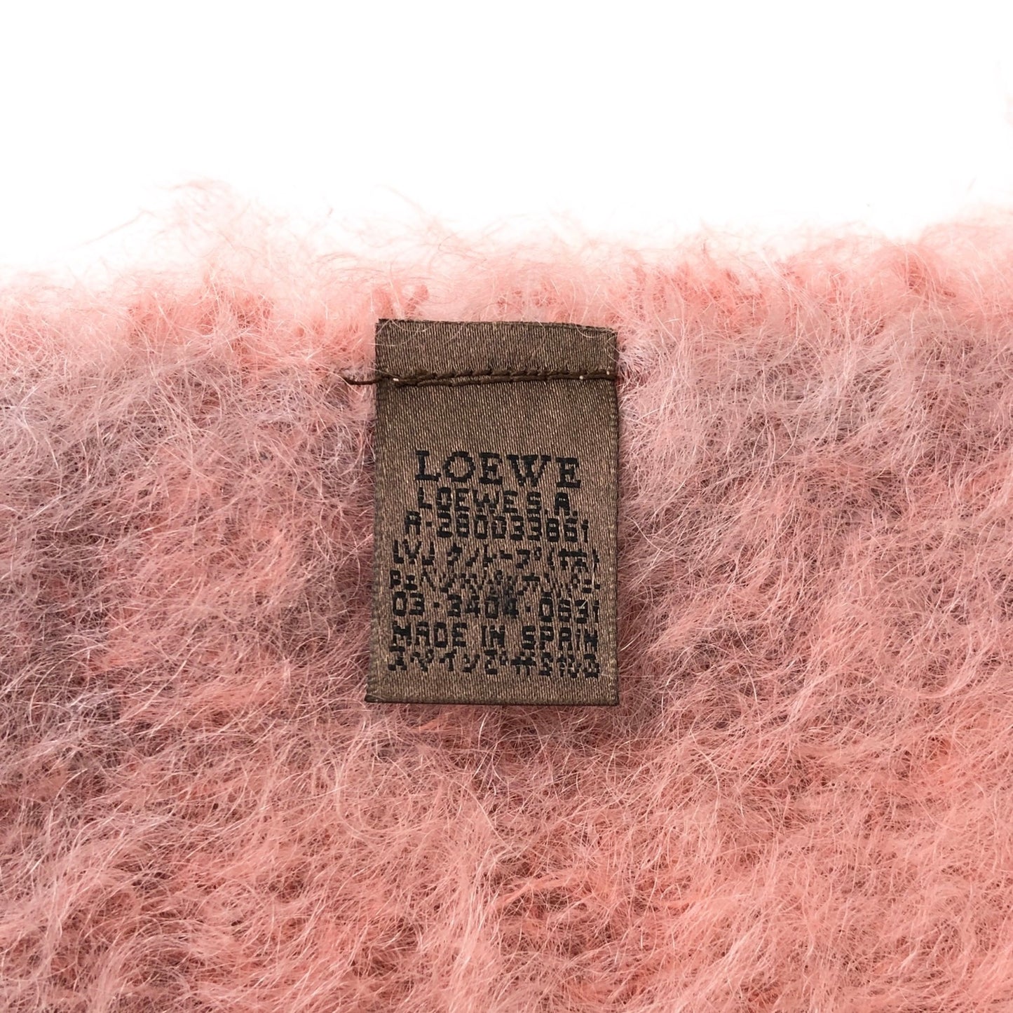 LOEWE Anagram Scarf Pink Vintage j3cm2n