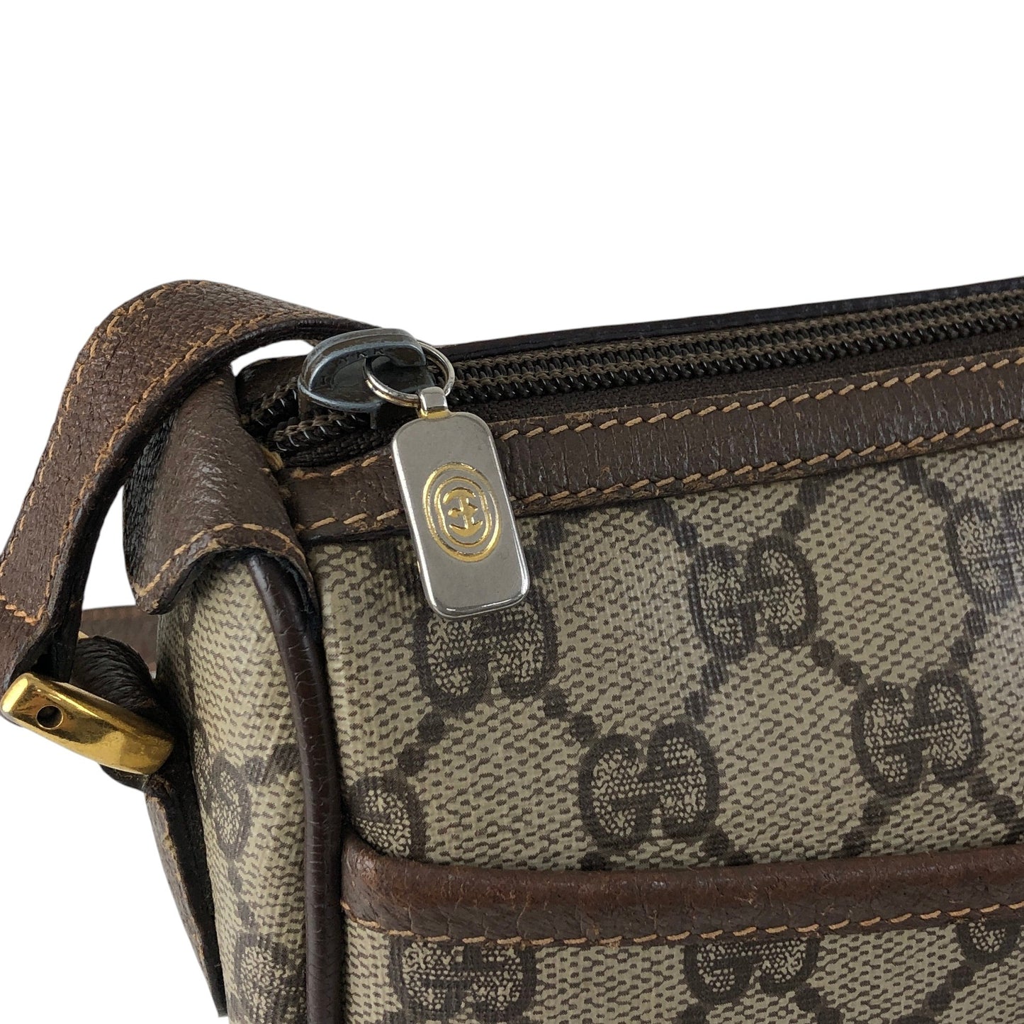 GUCCI Sherry Line Shoulder bag Beige Vintage wwyvj3