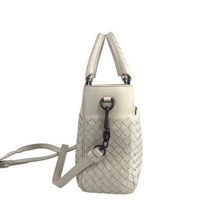 Bottega Veneta Intrecciato Two-way  Handbag Shoulder bag Beige Vintage iudwtu