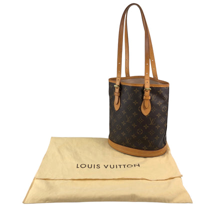 LOUIS VUITTON Monogram Handbag Brown M42238 Vintage wxysxm