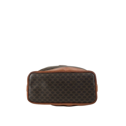 CELINE Macadam Blason Drawstring Shoulder bag Brown Vintage mp3xvi