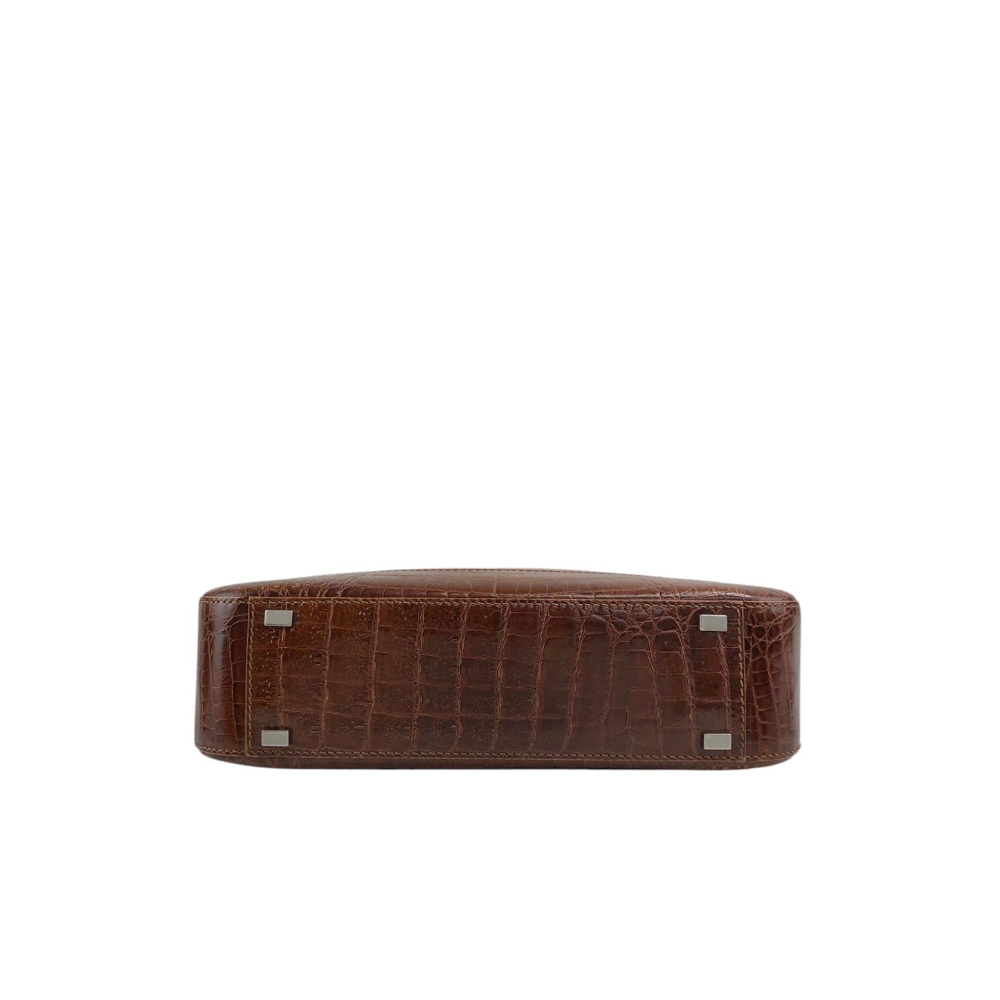 CELINE Gancini Shoulder bag Brown Vintage zaumvu