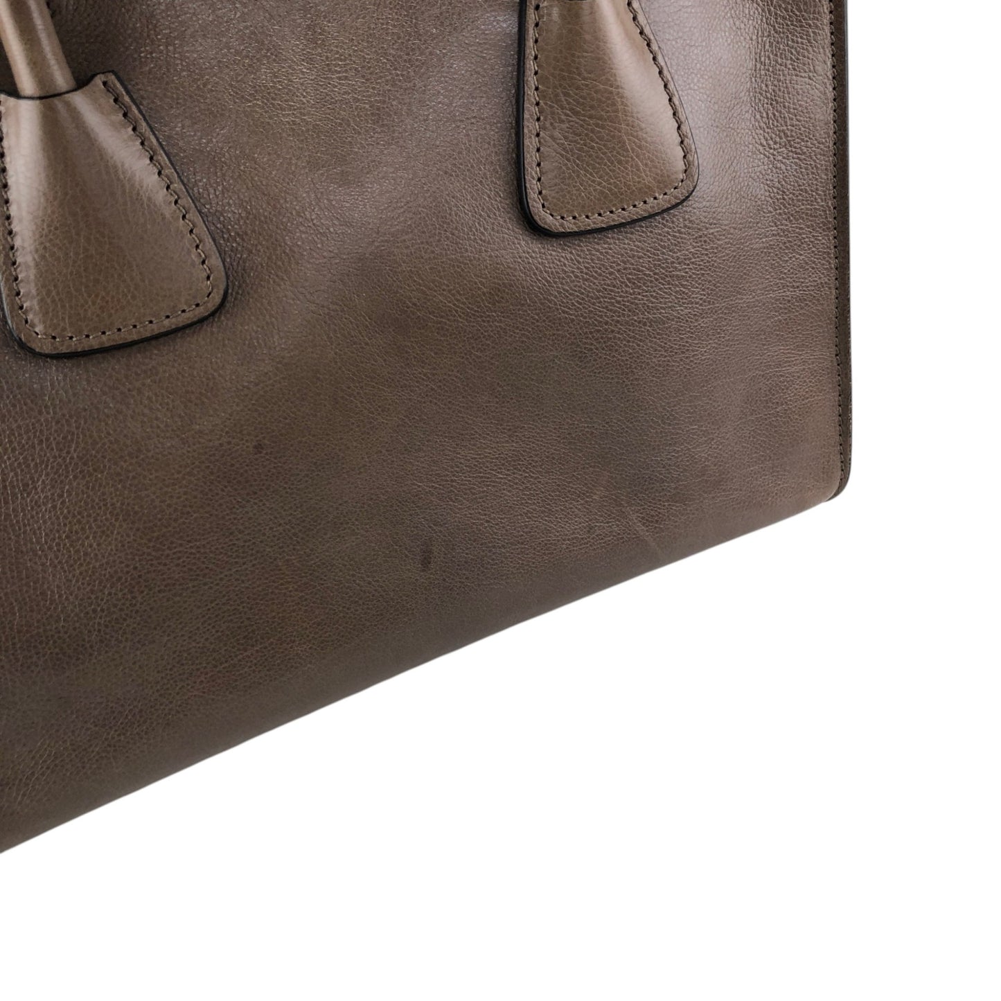 PRADA Triangle Logo Two-way Handbag Shoulder bag Brown Vintage miurph