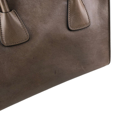 PRADA Triangle Logo Two-way Handbag Shoulder bag Brown Vintage miurph