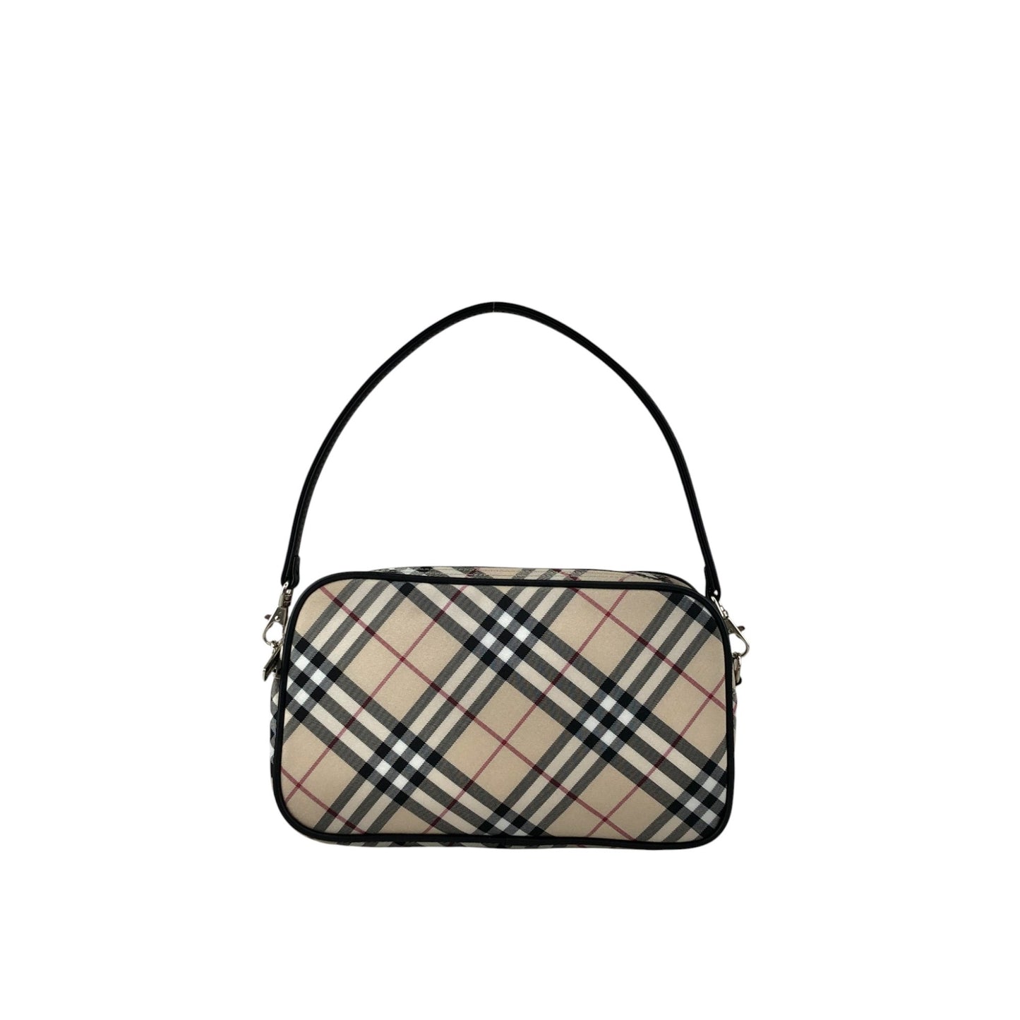 BURBERRY Nova Check Shoulder bag Beige Vintage kg336h