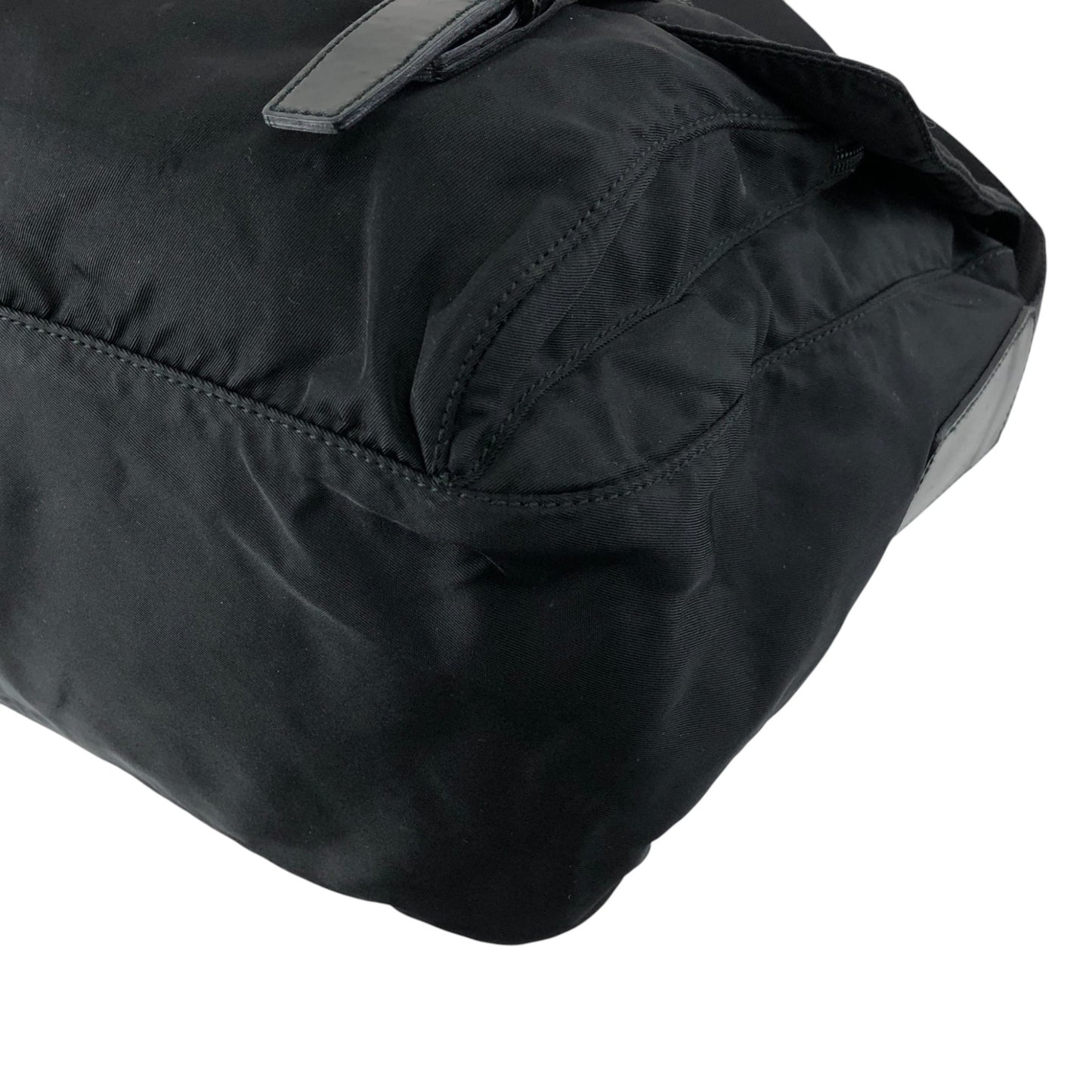 PRADA Tessuto Triangle Logo Shoulder bag Black Vintage 2i7imi