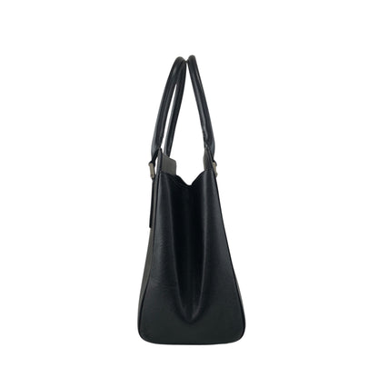 BURBERRY Logo Handbag Black Vintage jieesi