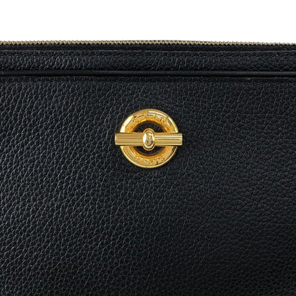 CELINE Toggle Clasp Shoulder bag Black Vintage agj7jw