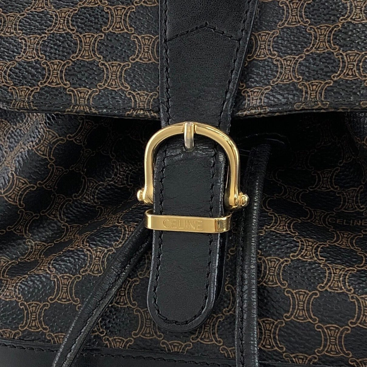 CELINE Macadam Backpack Black Vintage bbsdnb