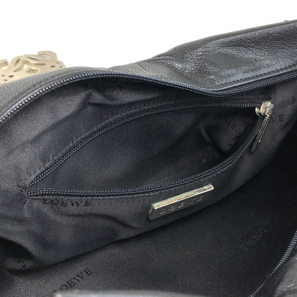 LOEWE Anagram Handbag Black Vintage sf28ij