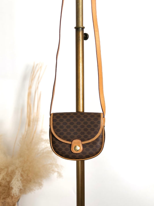CELINE Triomphe Shoulder bag Brown Vintage mfvtfa